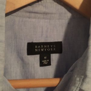 Men's Barneys New York long sleeve button …
